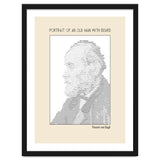 Portrait Of An Old Man With Beard – Ascii Art (vincent Van Gogh) thumbnail
