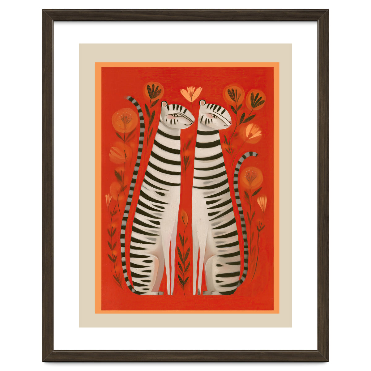 Striped Cat Pair