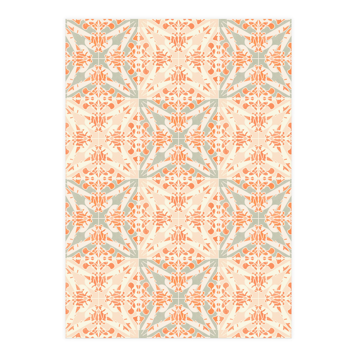 Coral Moth Tiles (Print Only)