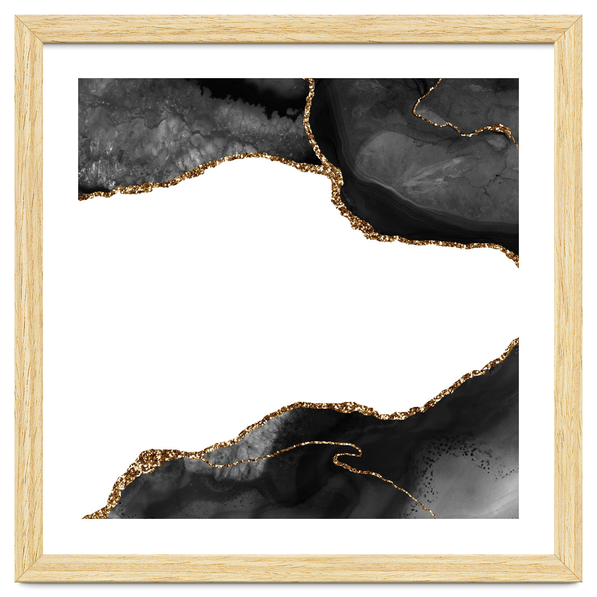 Black & Gold Agate Texture 09
