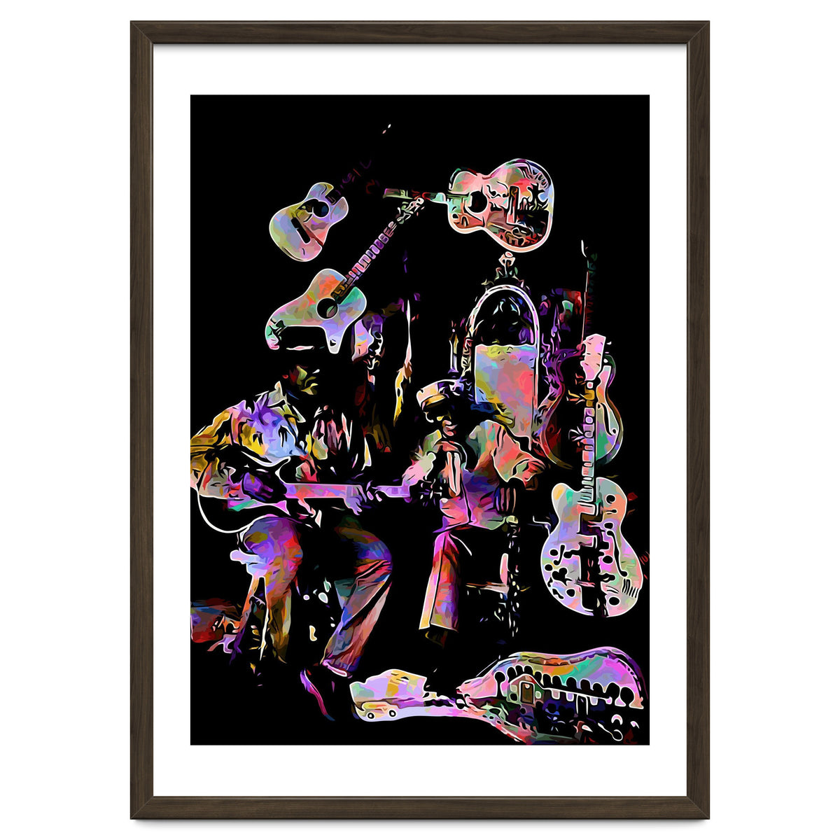 Cool John Ferguson And Captain Luke Blues Musician Legend Colorful