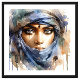 Blue Veil Tuareg Woman Portrait thumbnail