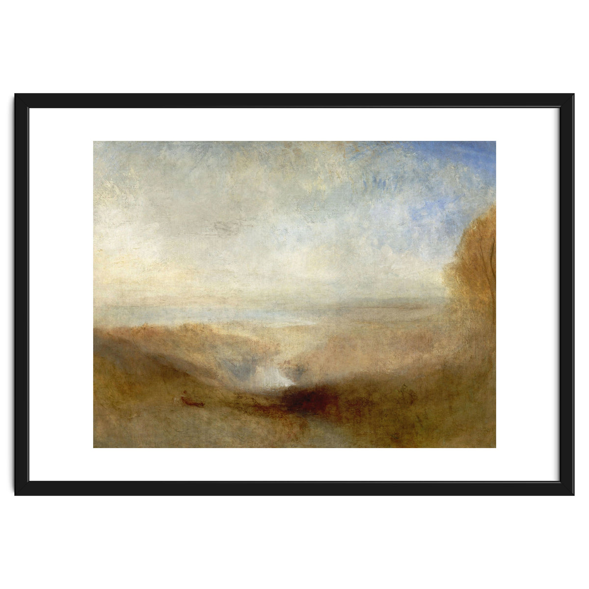 'Landscape with a River and a Bay in the Background', 1835, Oil on canvas, 123 x 93 cm.