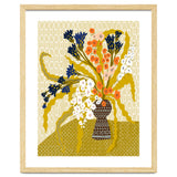 Floral Contemporary Still Life Mustard Yellow thumbnail