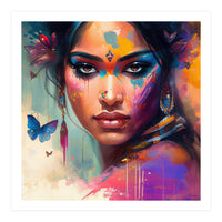 Butterfly Aura Hindu Portrait (Print Only)
