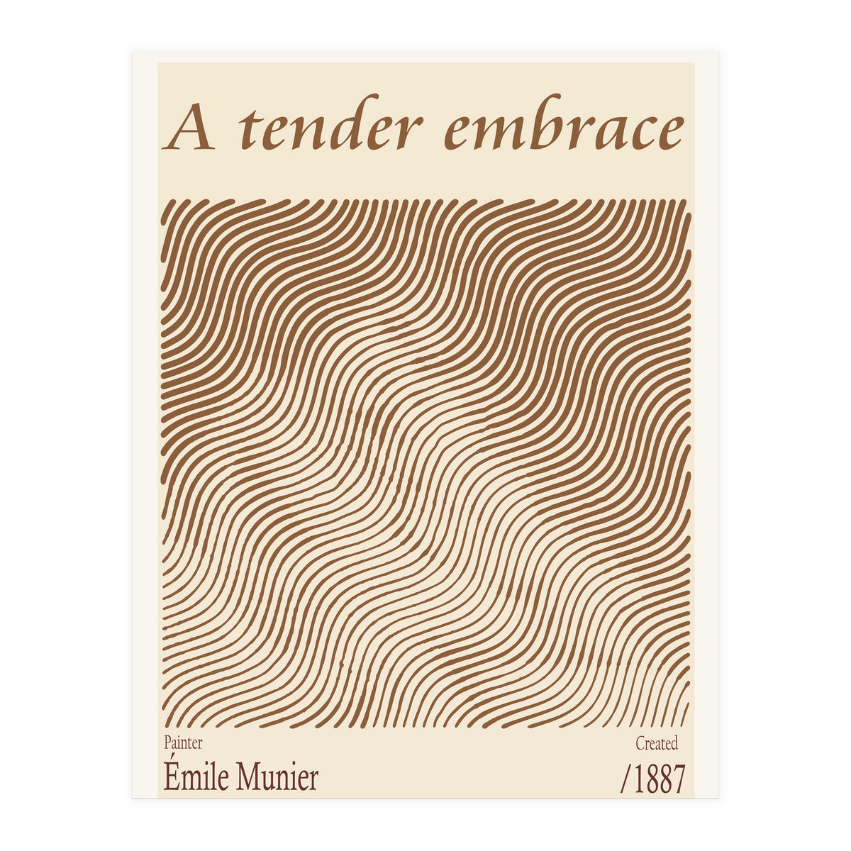 A Tender Embrace – Émile Munier (1887) (Print Only)