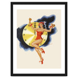 Pinup Girl Celebrating New Year thumbnail