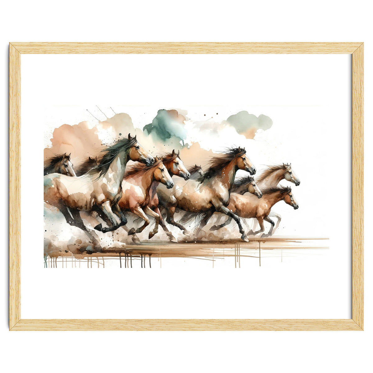 Horses Galloping