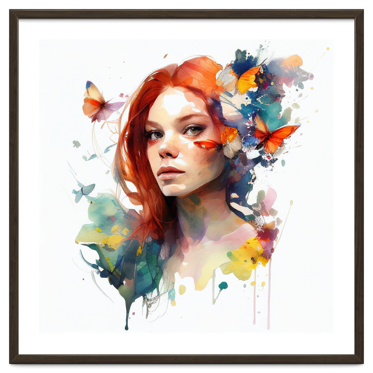 Red Hair Butterfly Reverie