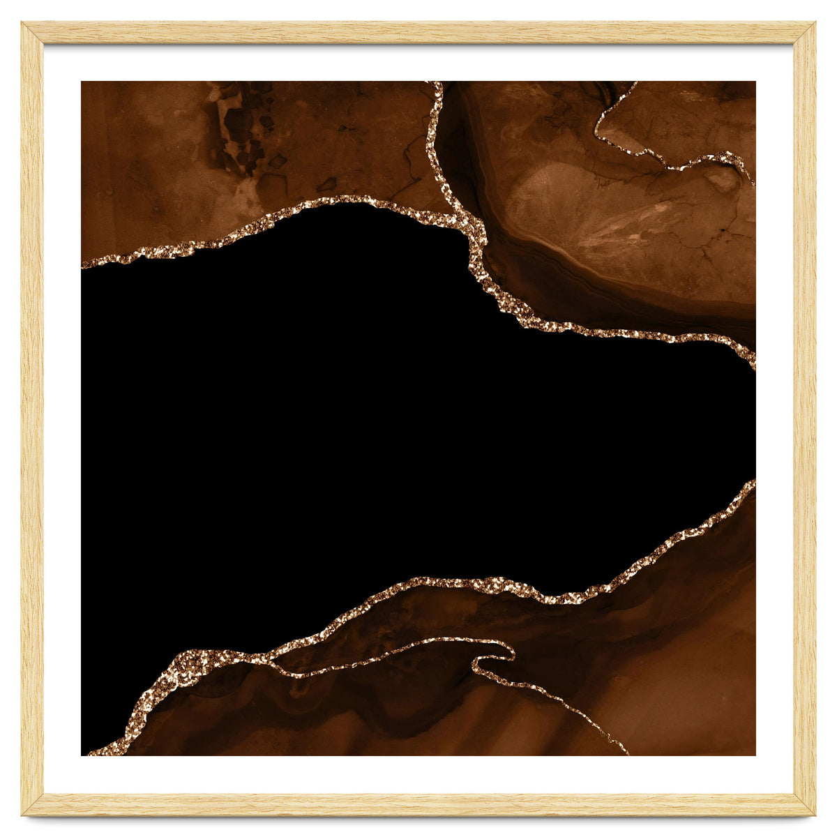 Brown & Gold Agate Texture 04