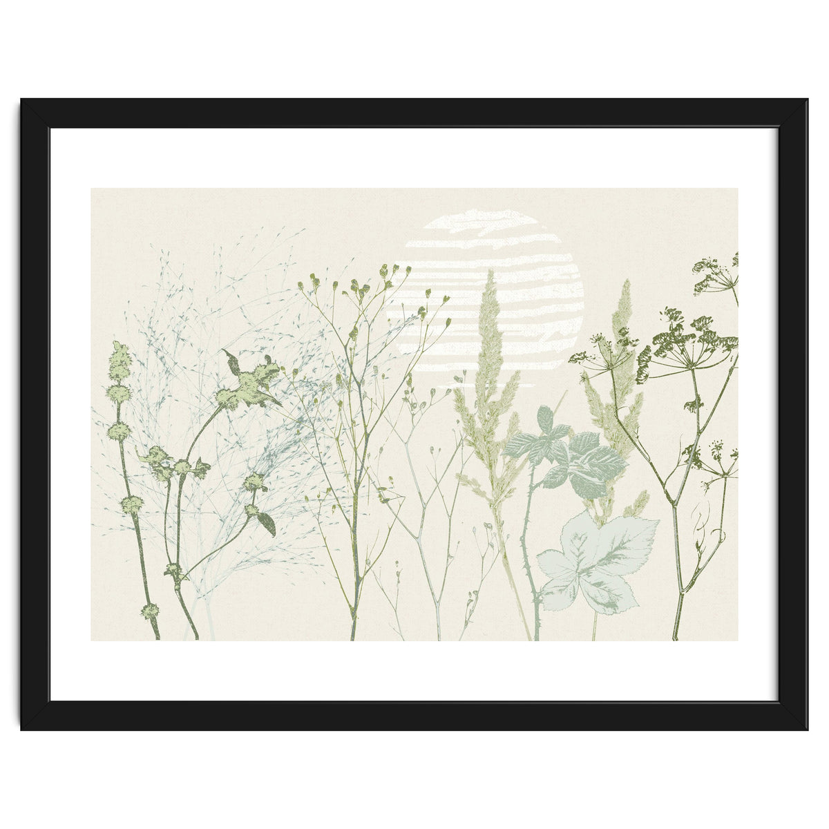 Plant based calming atmosphere natural green