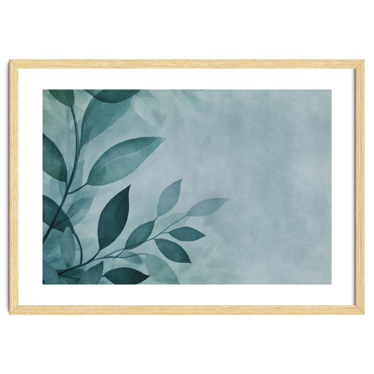 Gentle Leaf Whispers Teal