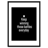 Keep winning those battles everyday thumbnail