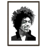 Jimi Hendrix Rock And Blues Music Black White thumbnail