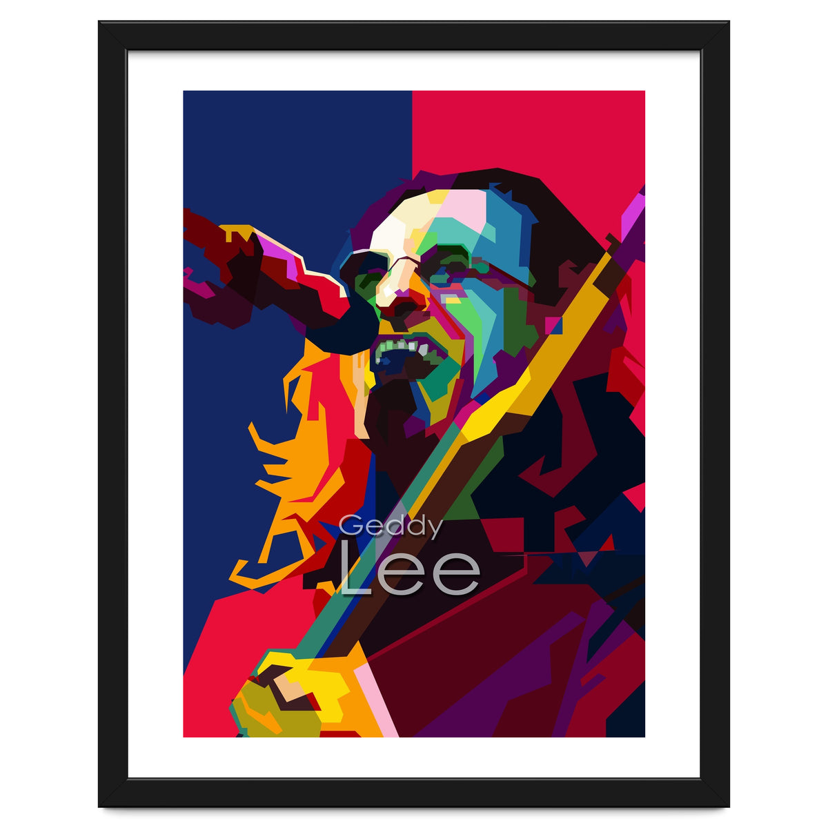 Geddy Lee RUSH Singer Pop Art WPAP