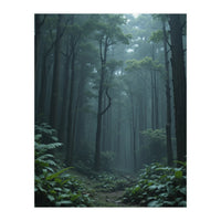 Ethereal Misty Forest in the Rain (Print Only)