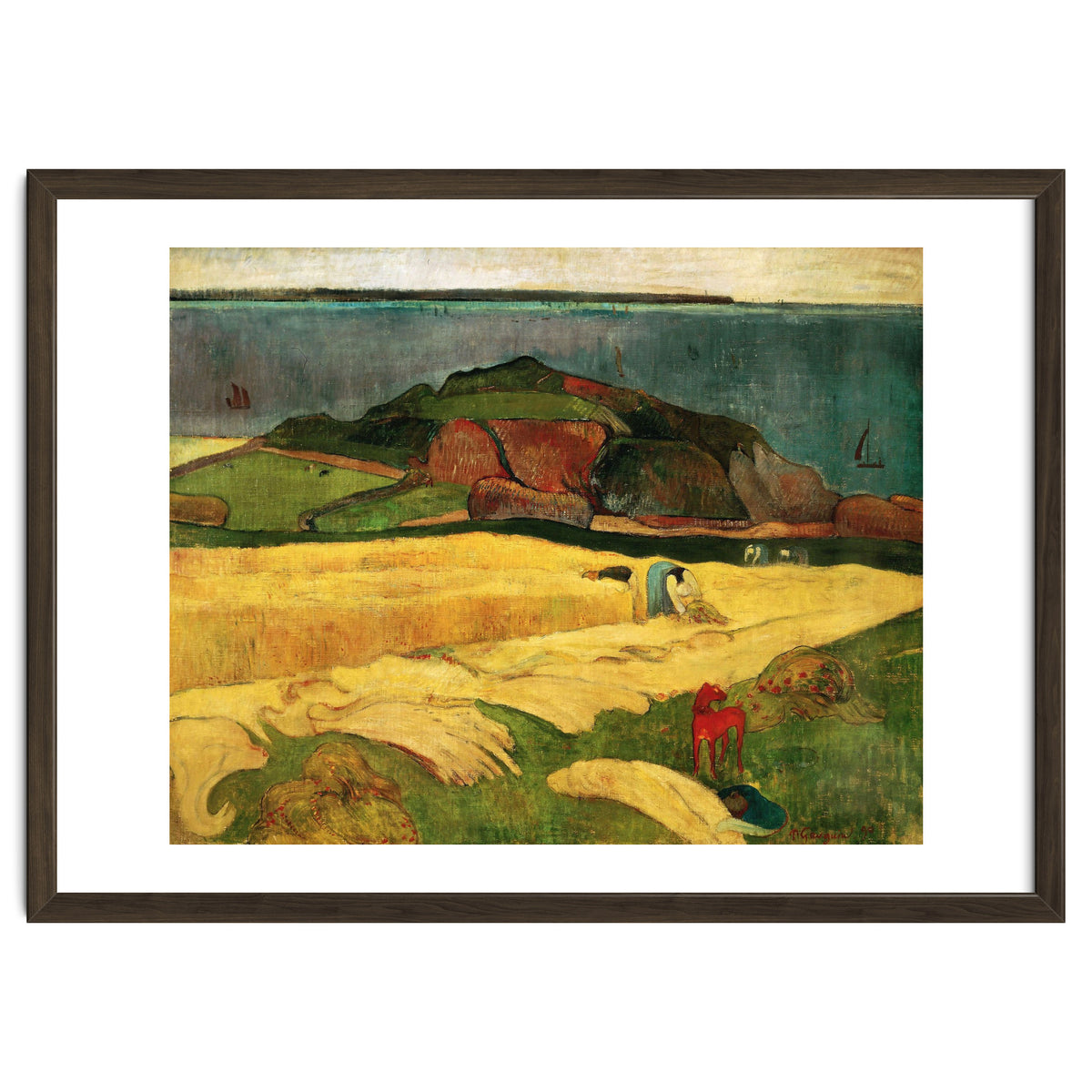 Paul Gauguin / 'Seaside Harvest', 1890, Oil on canvas, 92 × 73 cm.