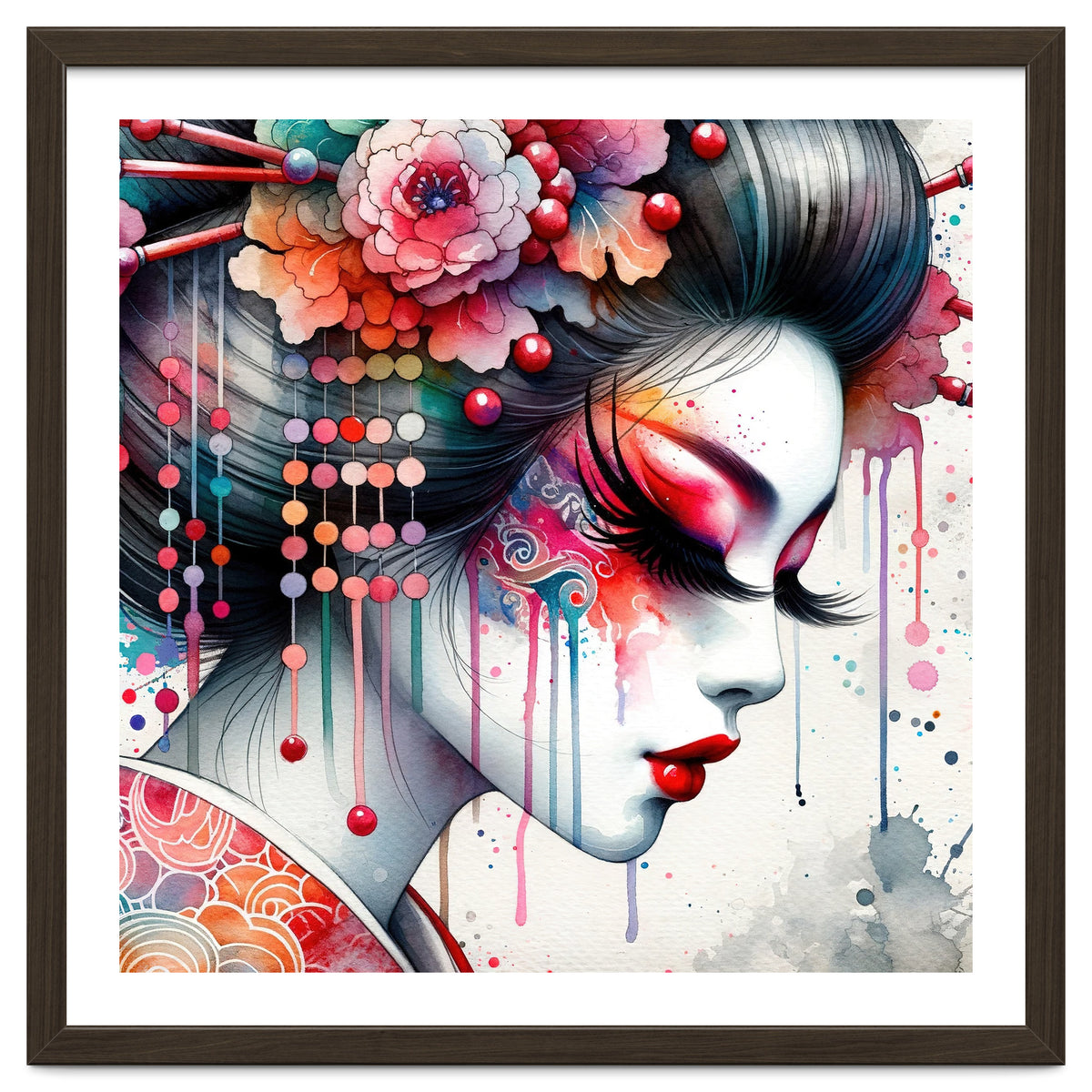 Ornate Bloom Modern Geisha