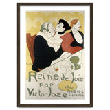 Henri de Toulouse-Lautrec: Poster for the novel Reine de joie, moeurs du demi-monde by Victor Joze. thumbnail