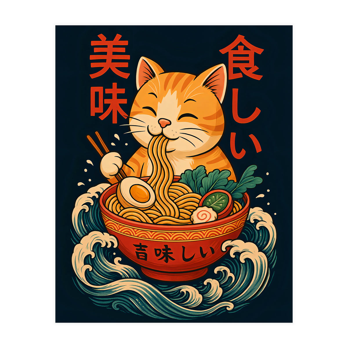 Ramen Cat (Print Only)