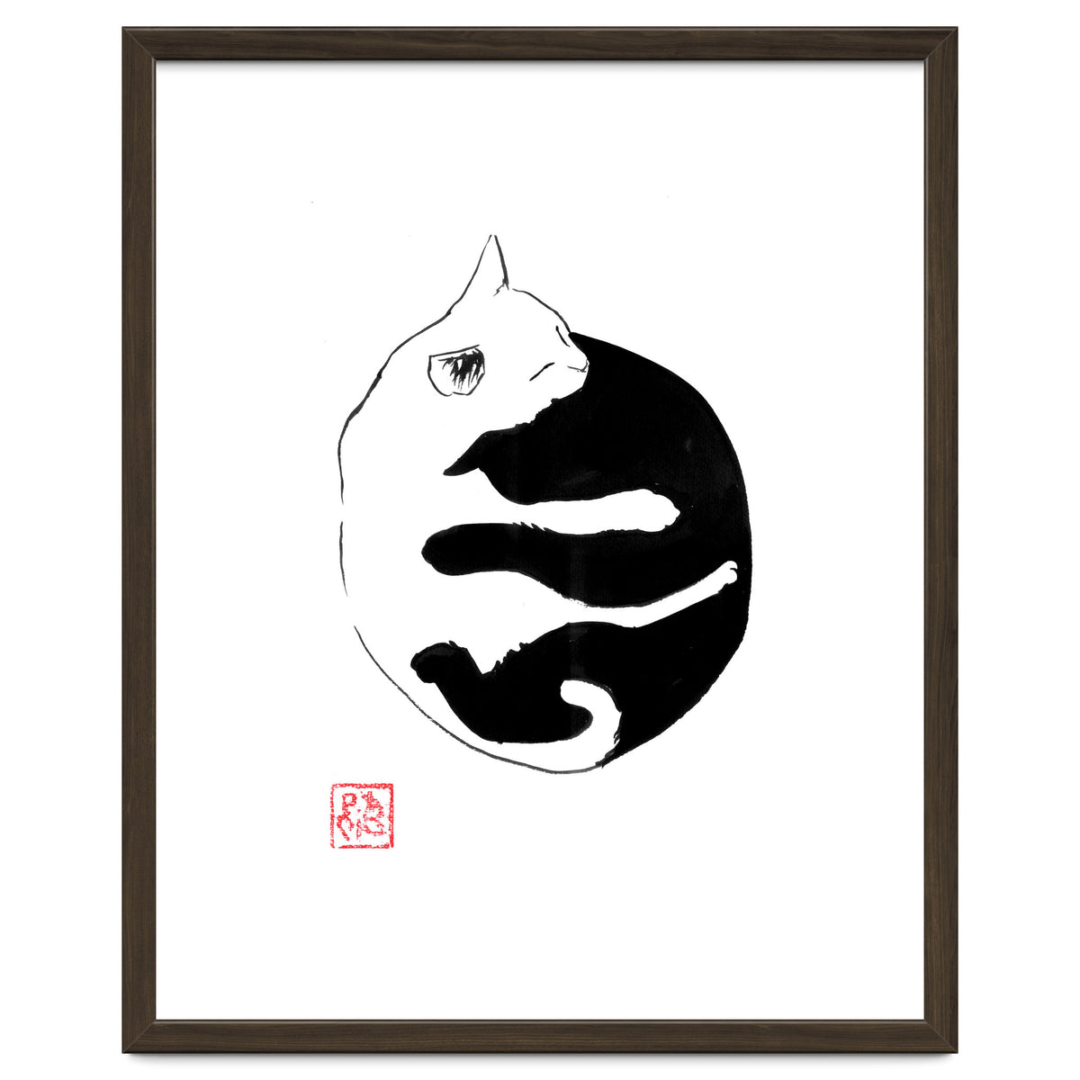 Ying yang Cat