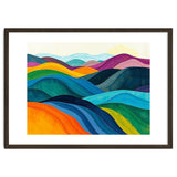 Abstract Vibrant Rolling Hills Landscape Art thumbnail