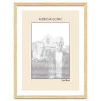 American Gothic – Grant Wood (ascii Art)