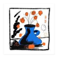 blue vase (Print Only)