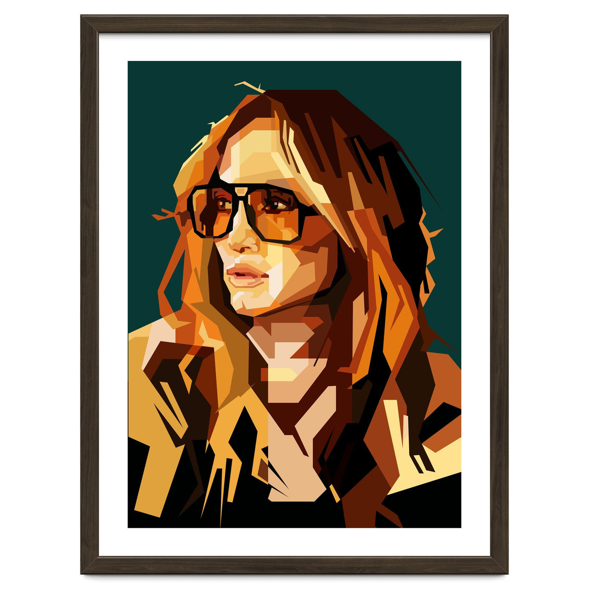 Jennifer Lopez Celebrity Art Retro Style Illustration