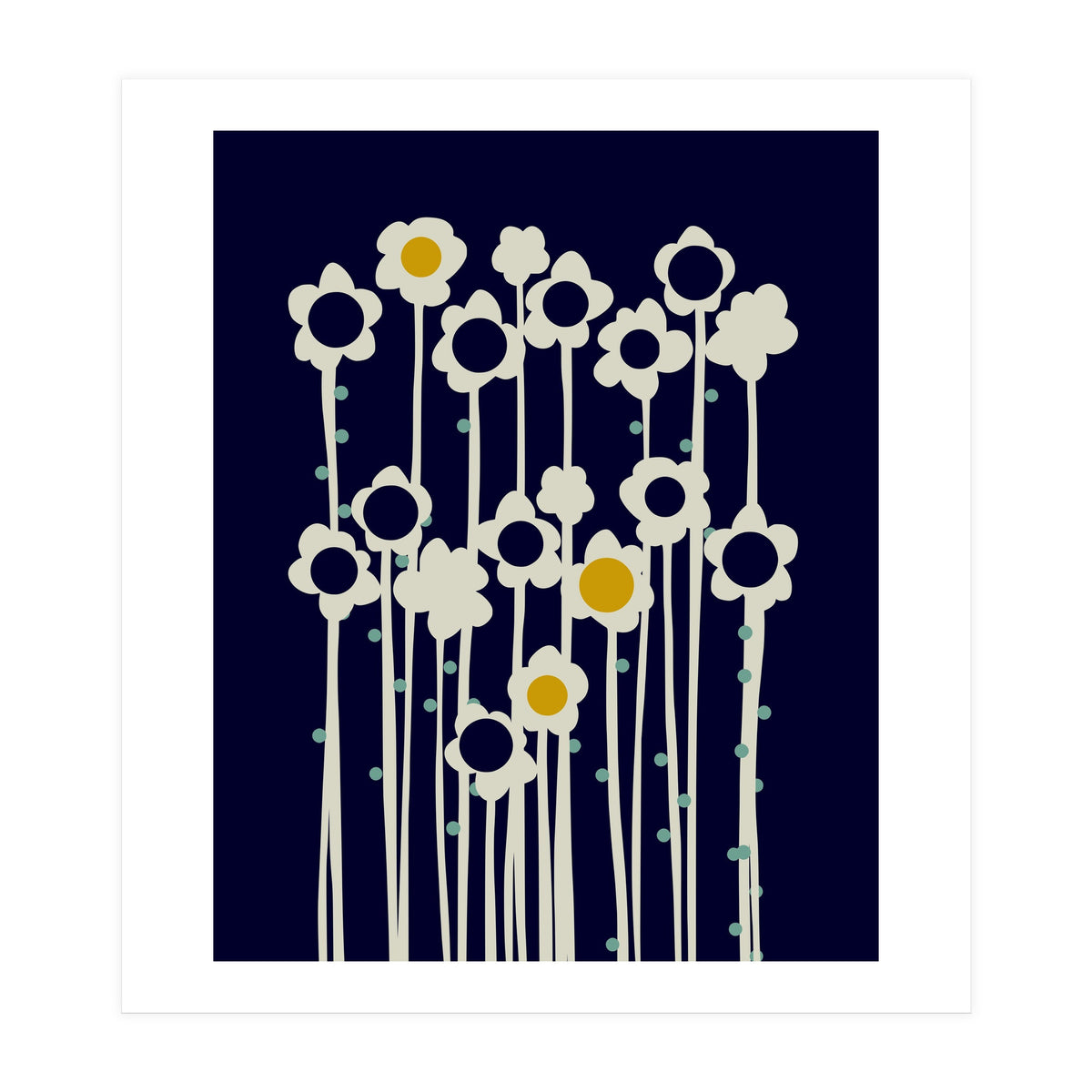 expectant iteration winter sun flowers (Print Only)