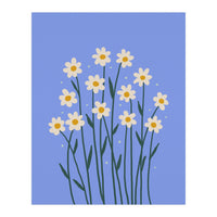 Simple Daisies - periwinkle (Print Only)