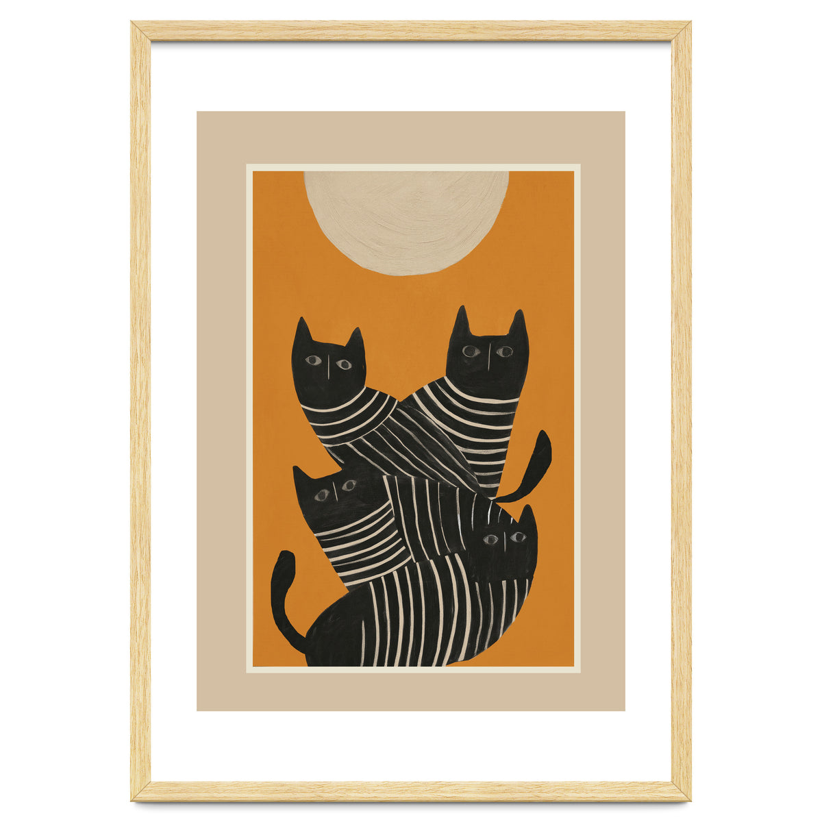 Abstract Black Cats