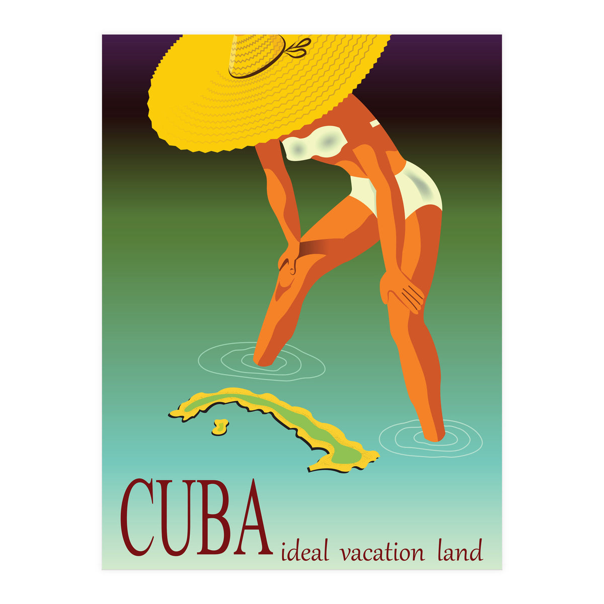 Cuba, Ideal Vacation Land (Print Only)
