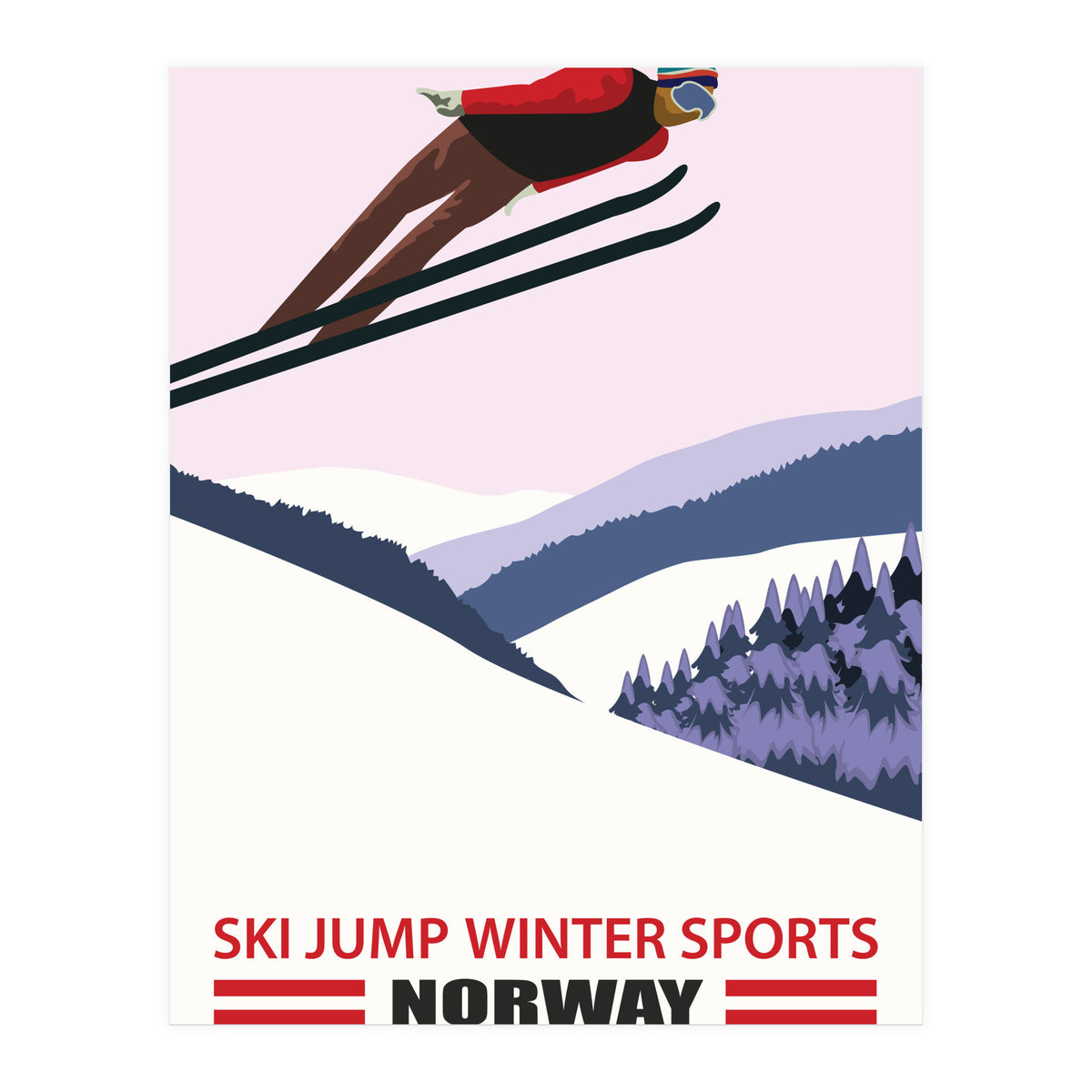 Ski Jump In Norway (Print Only)