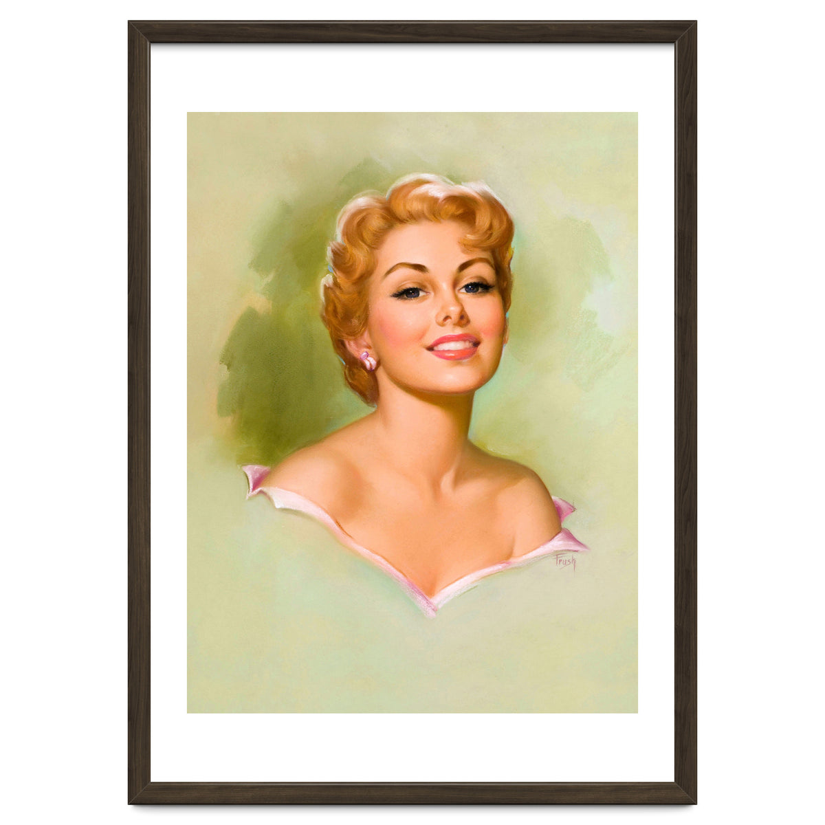 Pinup Blonde Girl Portrait