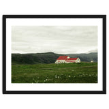 Red roof house in the greenfield - Iceland thumbnail