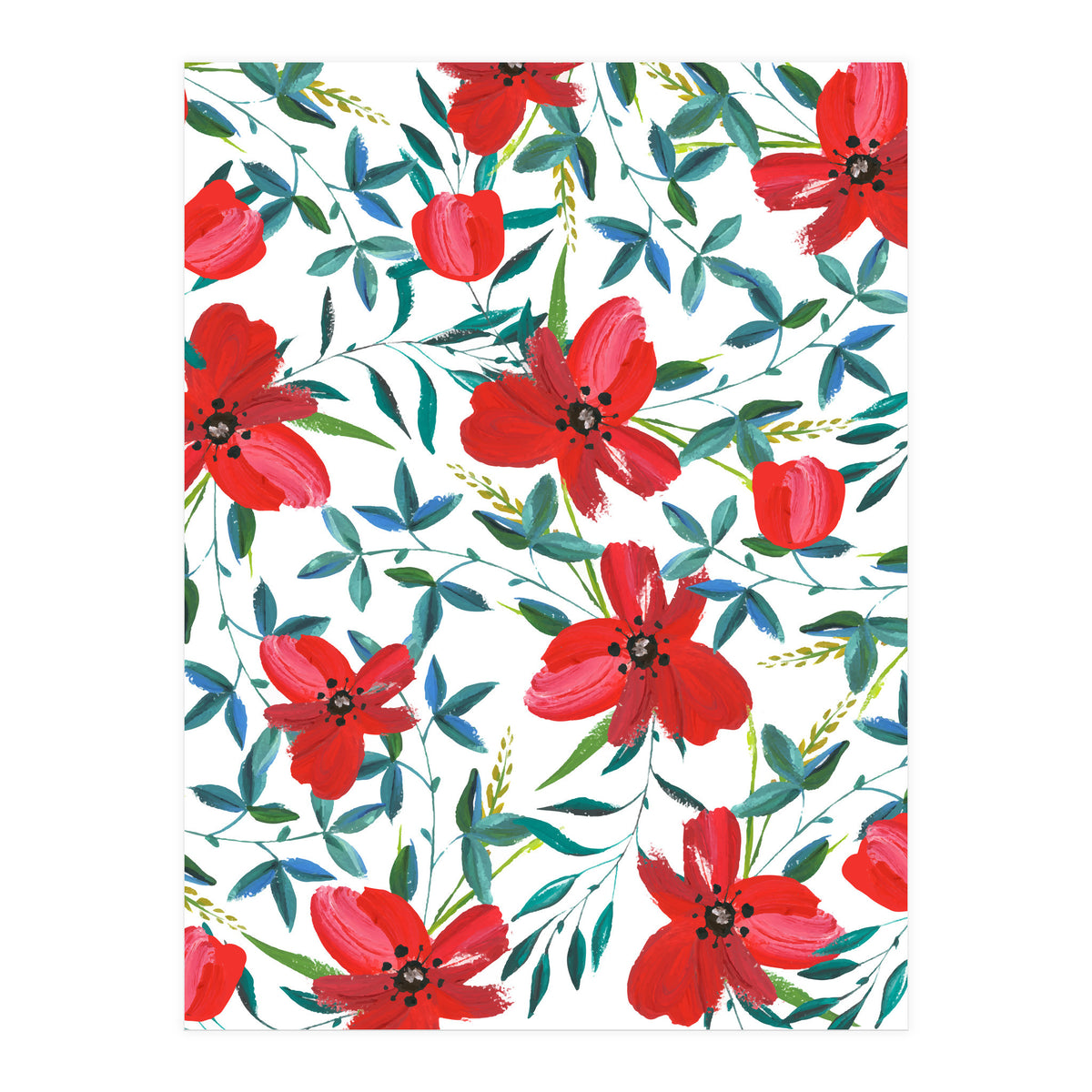 Red Blossom #society6 #decor #buyart (Print Only)