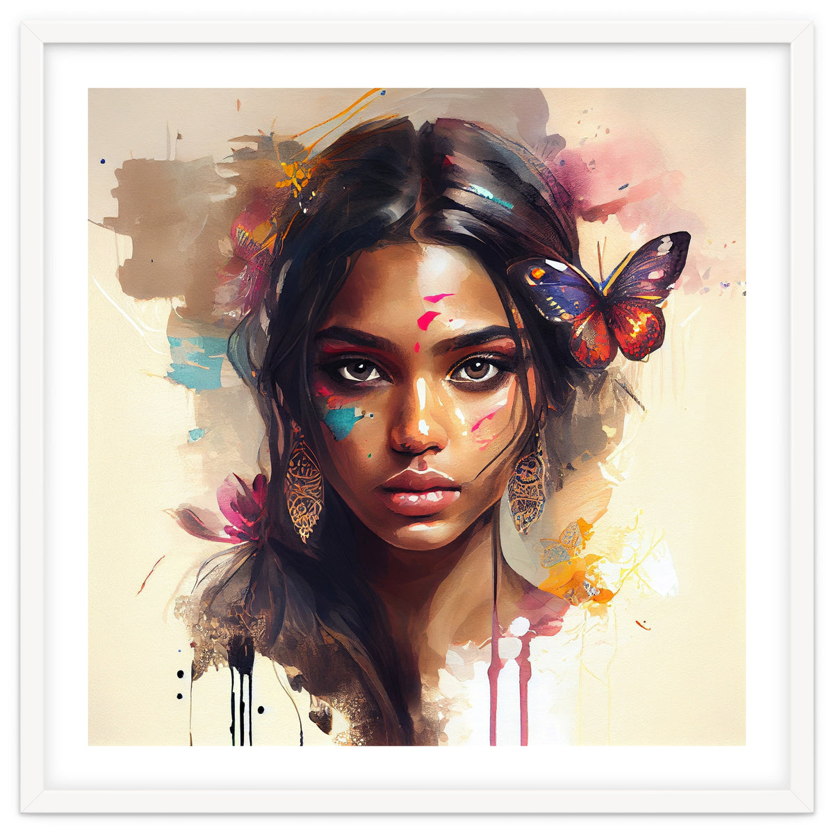 Watercolor Hindu Woman #1