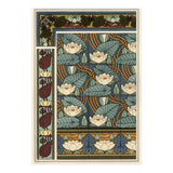 The water lily, Nelumbo lutea, in wallpaper and tile patterns. Lithograph by Verneuil. (Print Only) thumbnail
