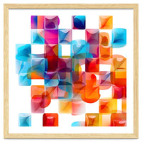 JELL, Multi-colored squares against a white backdrop.