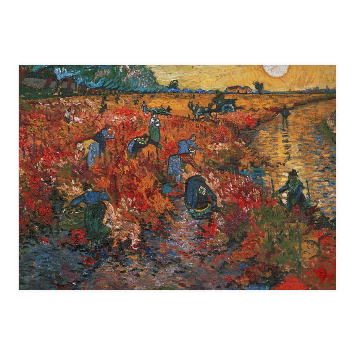 The red Vineyard at Arles,1888. Canvas,73 x 91 cm. (Print Only)