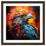 Vibrant Eagle Portrait Abstract Colorful Splatter Art thumbnail