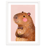 Capybara Kindergarten Nursery Art thumbnail