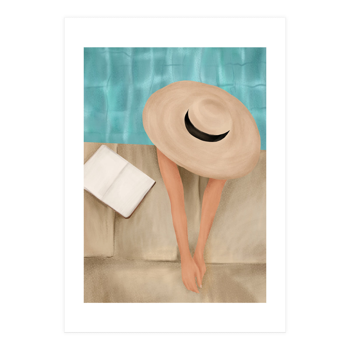 On The Edge Of The Pool II (Print Only)