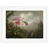 Martin Johnson Heade (Lumberville, 1819-St. Augustine, 1904). Orchid and Hummingbird near a Water... thumbnail