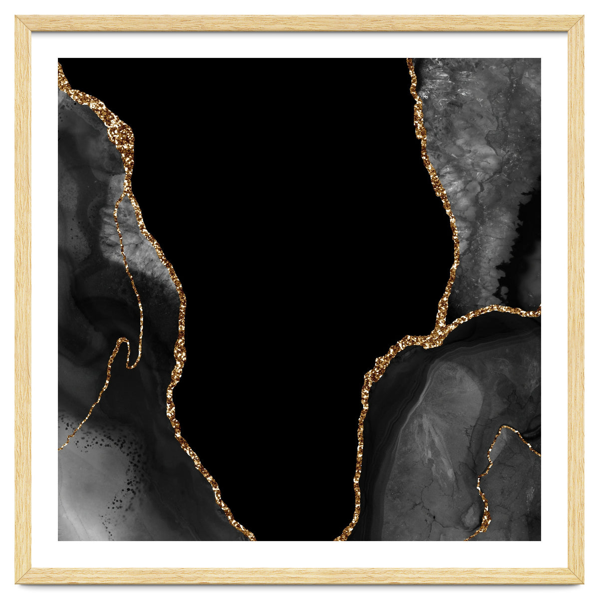 Black & Gold Agate Texture 03