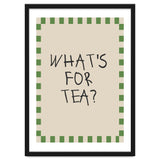 What’s For Tea, Cute Kitchen Quote Print, Playful Wall Art for Dining Spaces thumbnail