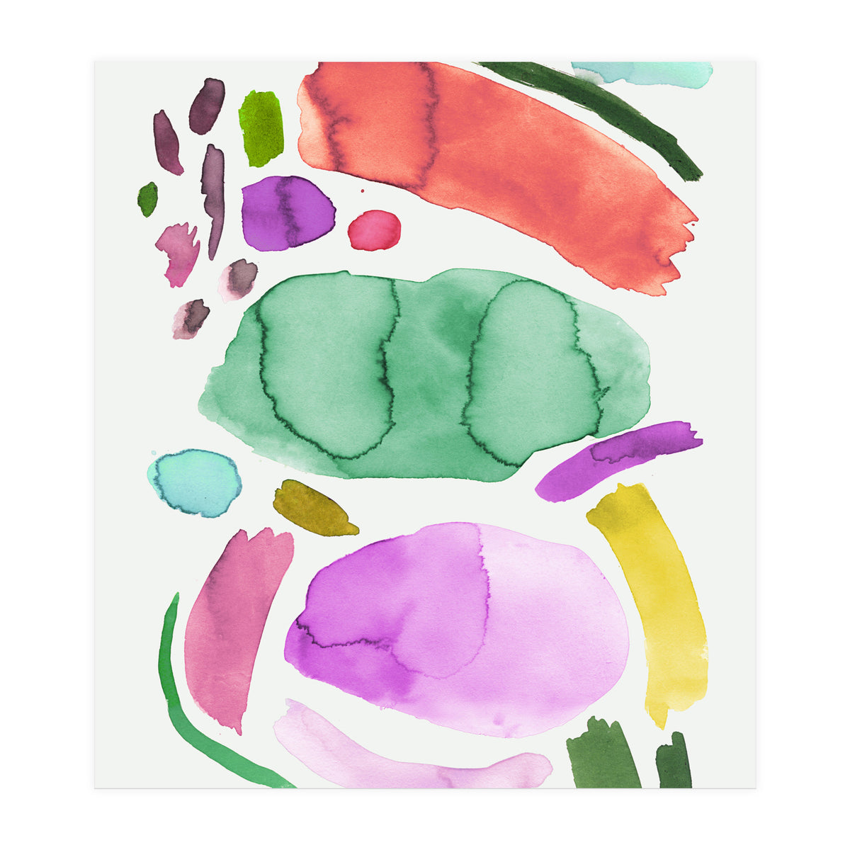 Watercolor Abstract Bold II (Print Only)