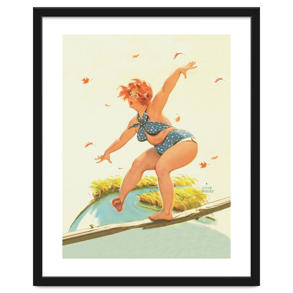 Sudden Wind On A Wooden Beam