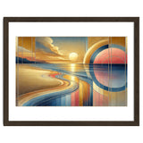 Sundown Serenity Scene In Art Deco thumbnail